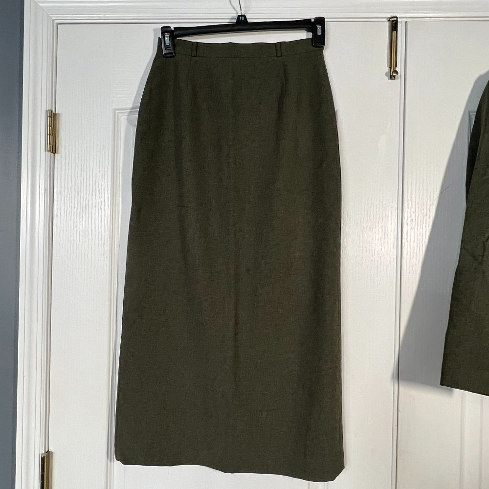 Olive Green Maxi Skirt Set - Picture 6 of 6